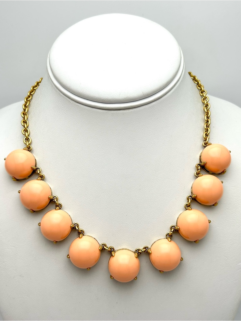 J. Crew Peach Bauble Necklace